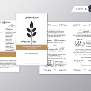 undangan pernikahan | custom bw 1