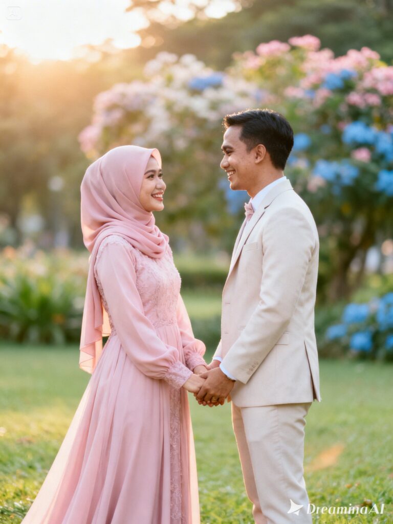 dreamina 2026 02 18 7003 a beautiful indonesian muslim couple in ...